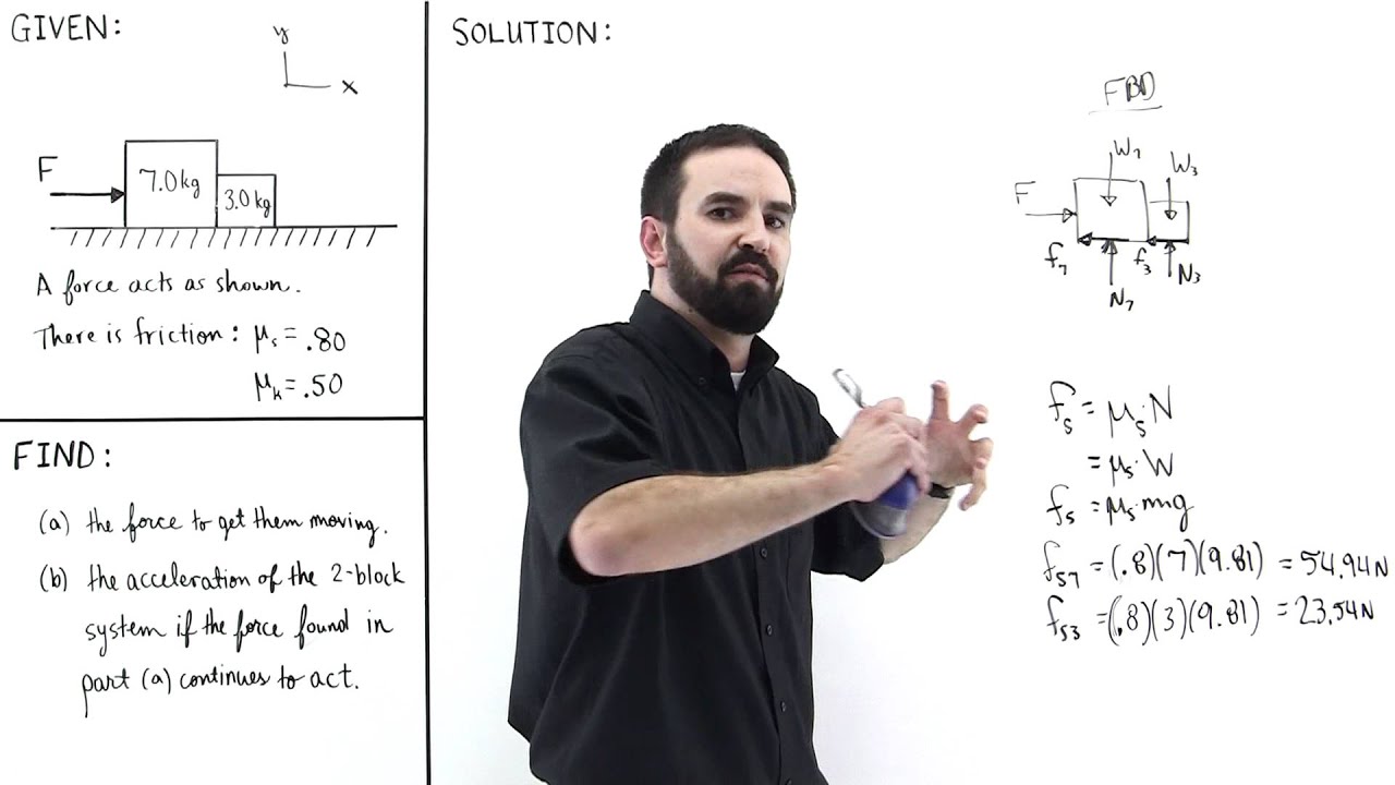 Two Blocks Accelerating Together Example 2