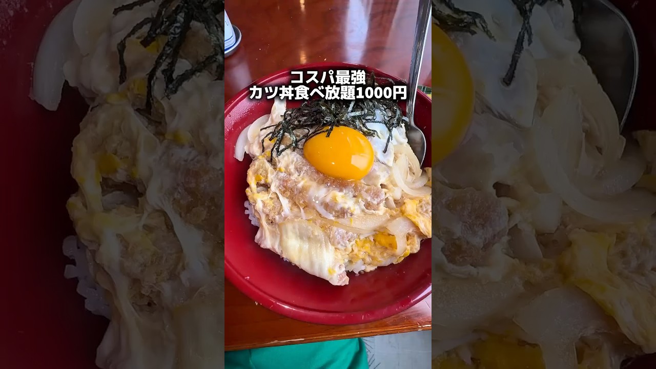 コスパ最強カツ丼食べ放題1000円‼️