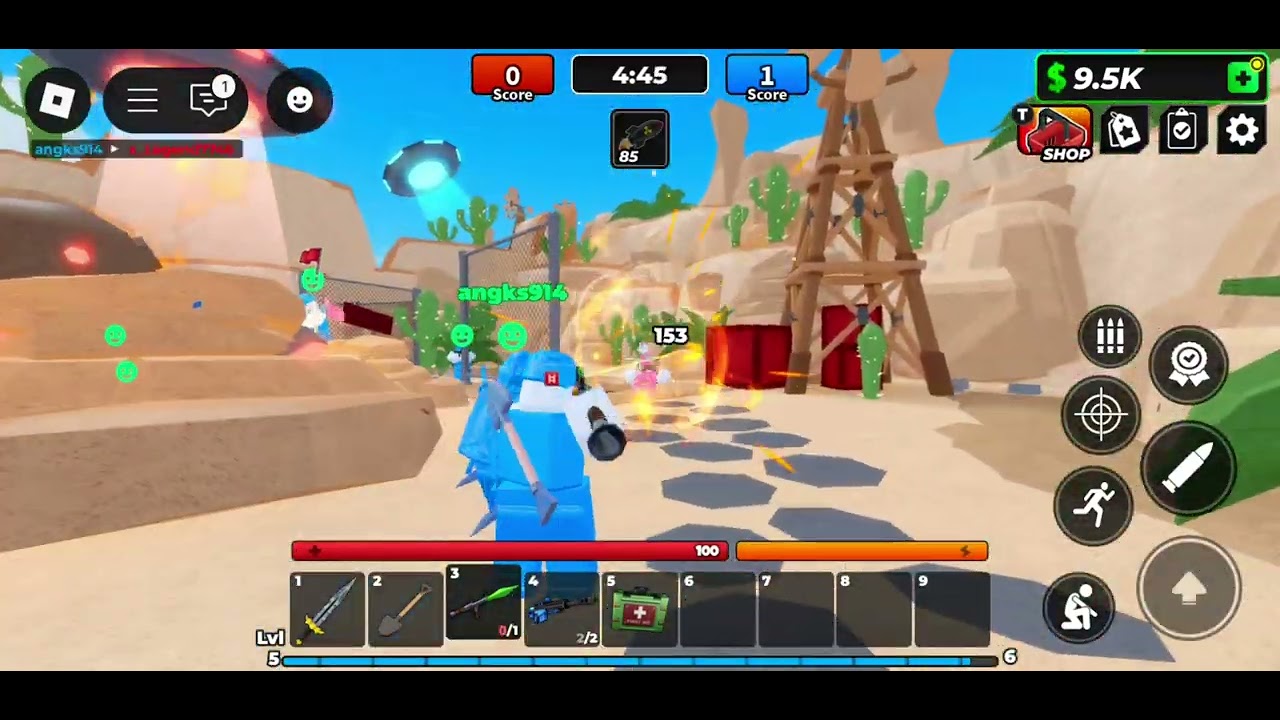 Playing  flag wars for 10 minutes 
