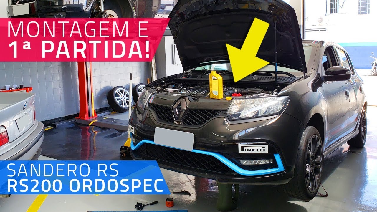 SANDERO RS RS200 ORDOSPEC: MONTAGEM DO MOTOR PREPARADO E PRIMEIRA PARTIDA!