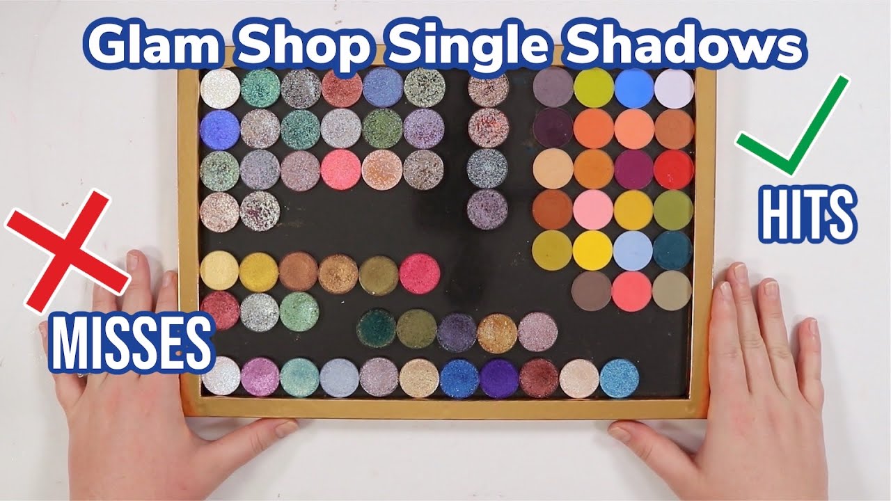 Коллекция теней Glam Shop из более чем 70 оттенков со свотчами! Лучшие оттенки и тени, которые ст...