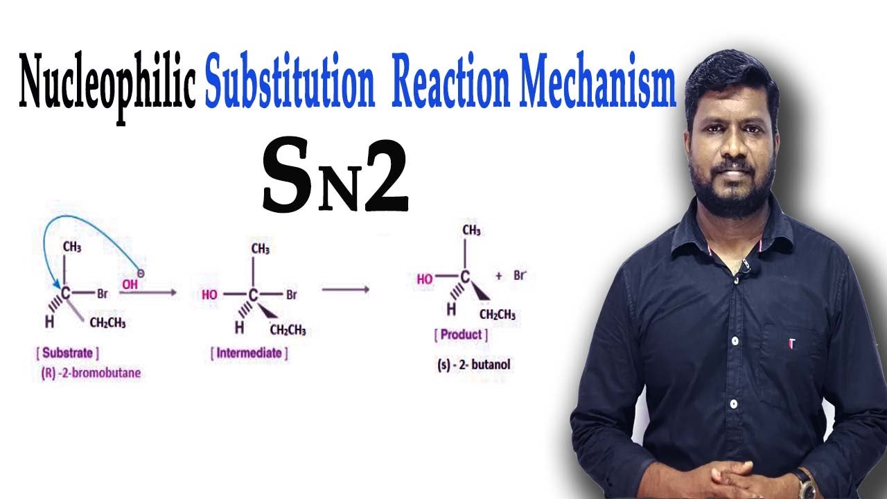 6.Nucleophilic Substitution Reaction | SN2 Reaction Mechanism | Haloalkanes