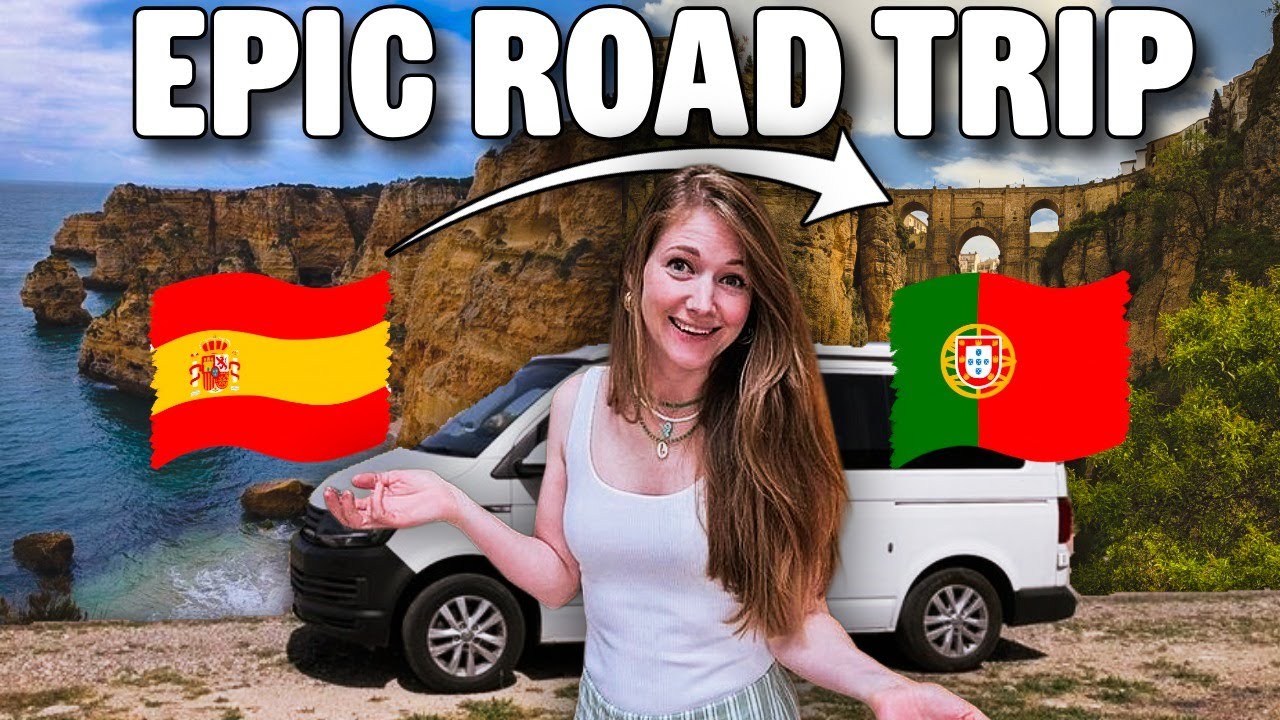 ЭПИЧЕСКОЕ автопутешествие по Испании и Португалии на нашем кемпервэне VW T6 | Семейное приключени...