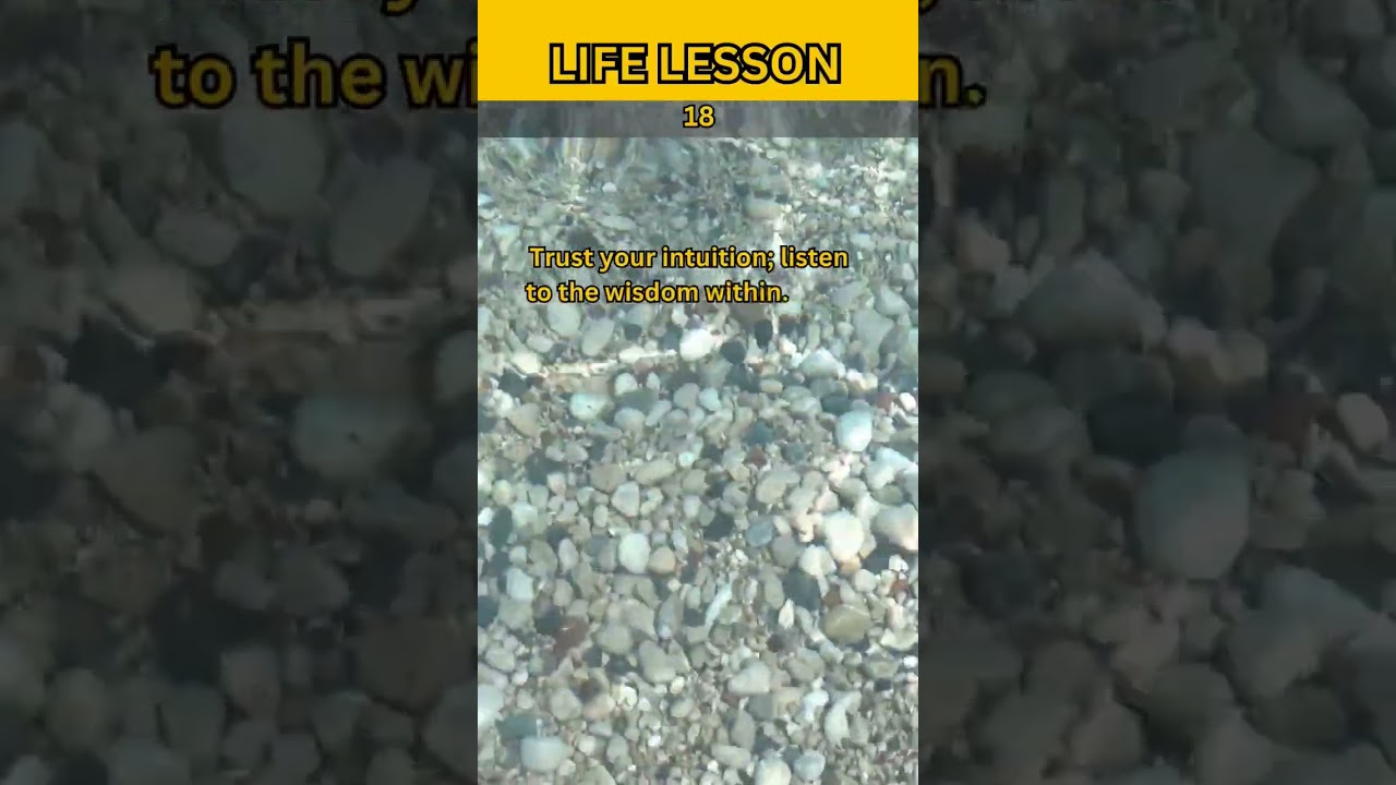 Life lesson 18 | Unlocking Creativity | Trust Your Intuition for Success #Trust Your Intuition