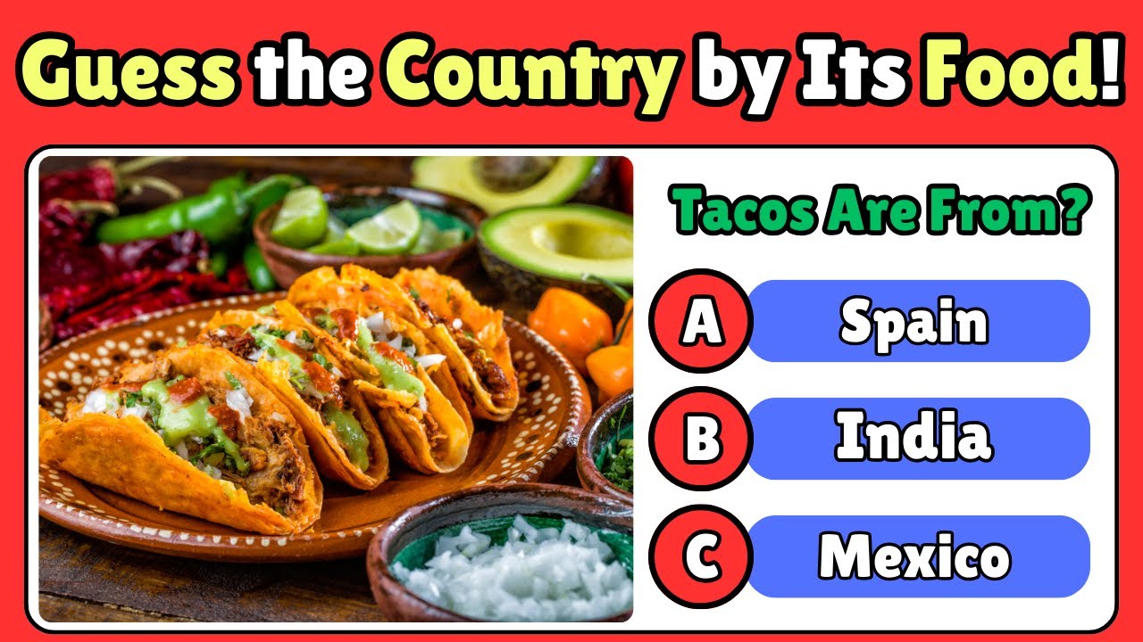 Guess the Country by Its Famous Dish! 50 Rounds of Fun Food Trivia 🍕🍣🌮
