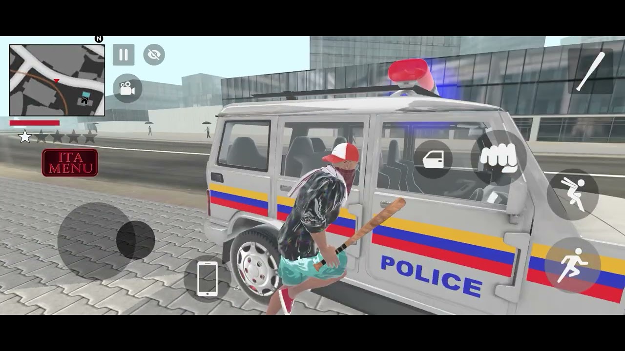 Modified Police Car 🚨 Gangster Life in Indian Streets | Open WorldGame game for android ❤️
