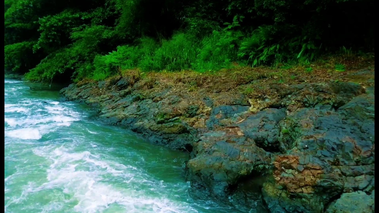 Relaxing River Sound calm water for sleep, stress relief, for yoga, for meditation