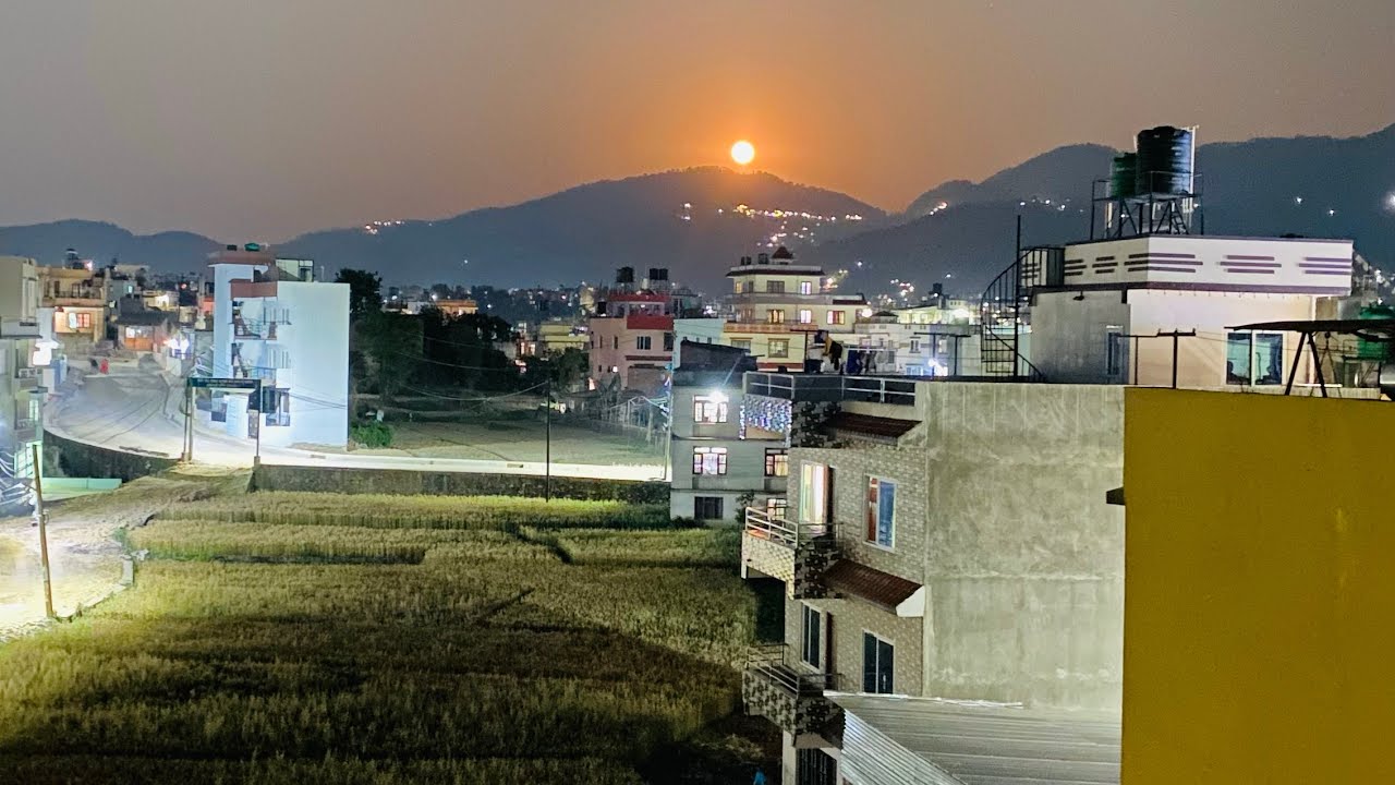 Moon 🌙 rise Moon rise view from Balkot height at Buddha Jayanti  #buddha #buddhajayanti