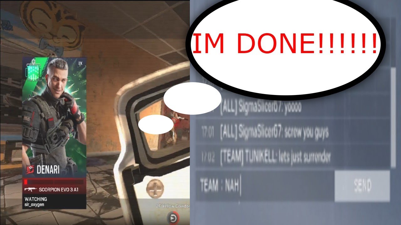I thought I was him. (I got humbled) (Rainbow six seige)