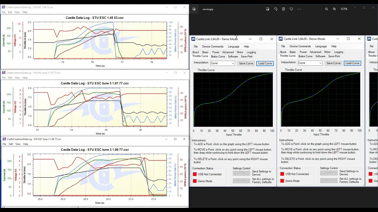 Castle Creations throttle curve tuning