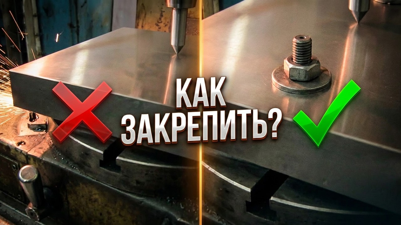 Крепление большой матрицы на поворотный круглый стол