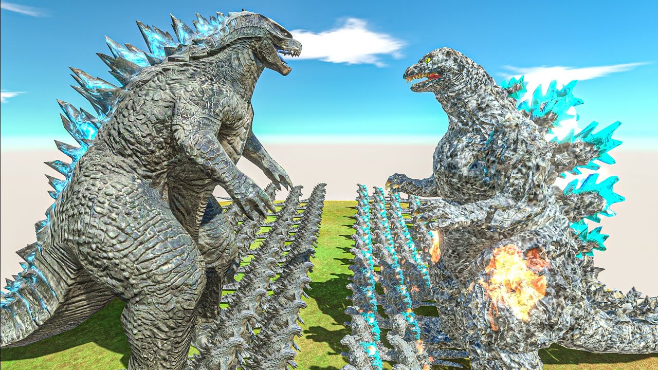 Legendary Godzilla War - Growing Godzilla 2014 VS Godzilla Minus One Size Comparison
