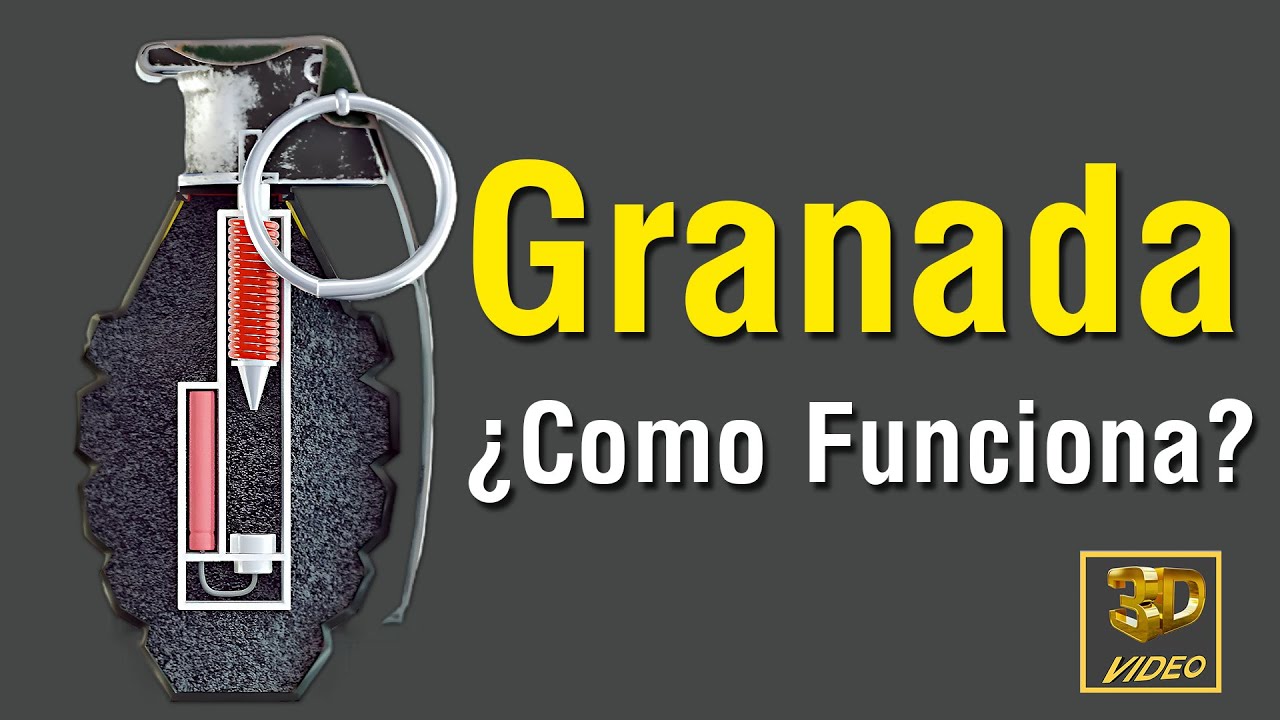 Animaci&oacute;n 3D De C&oacute;mo Funciona La Granada | #grenade