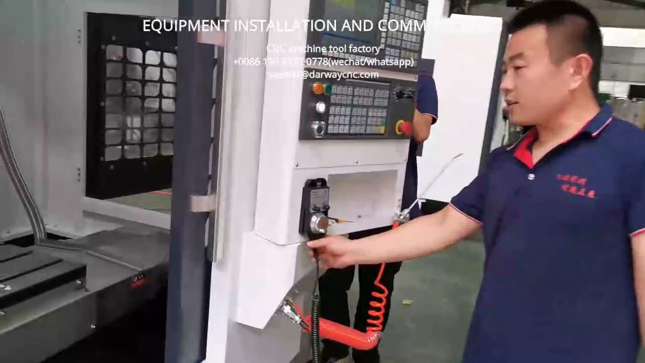 How install and commission cnc machining center
