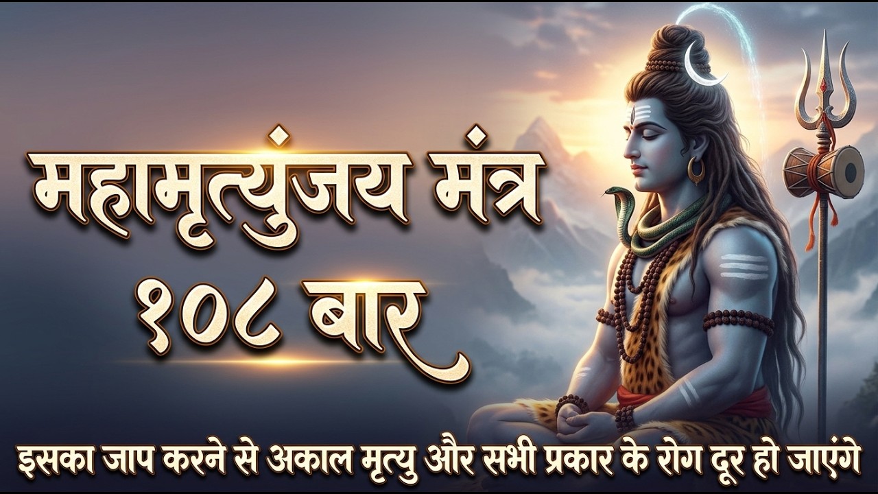 महामृत्युंजय मंत्र 108 times | Mahamrityunjay mantra 108 times fast | maha mrityunjay mantra