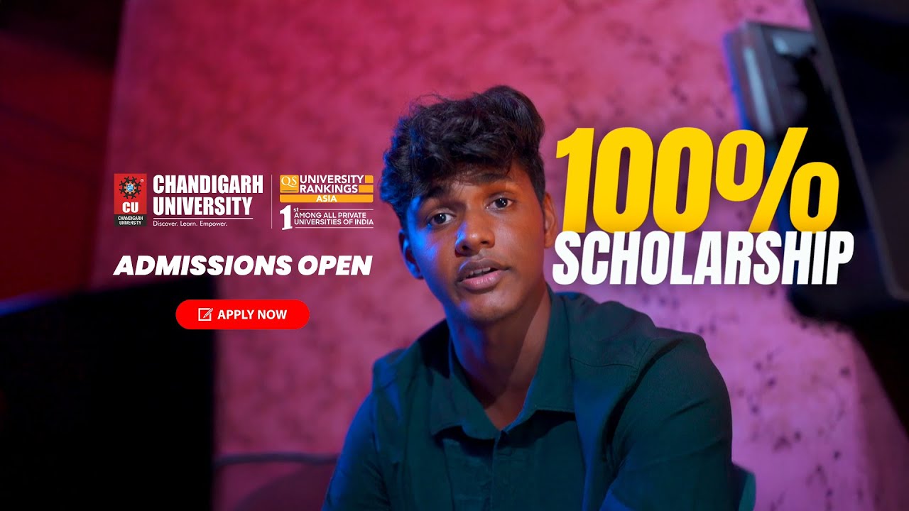 Meet 100% CUCET Scholarship Achiever at Chandigarh University | Admissions 2026