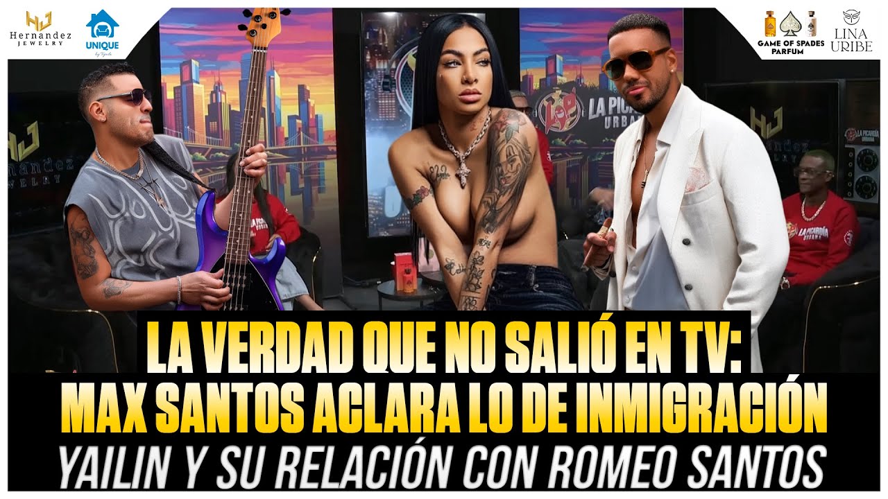 MAX SANTOS ROMPE EL SILENCIO: &iquest;Romeo lo rega&ntilde;&oacute; por morder a YAILIN? + La Verdad de Aventura