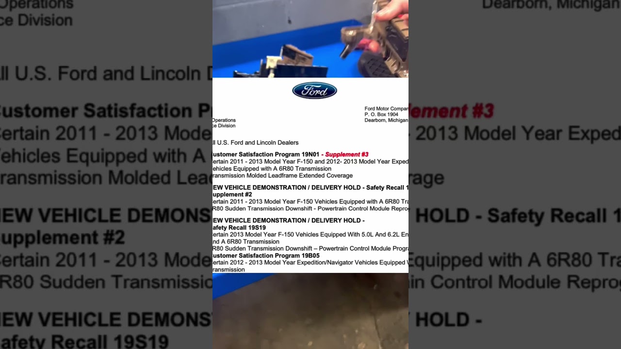 Ford F-150 6 Speed Transmission MOST COMMON ISSUE (6R80) #shorts