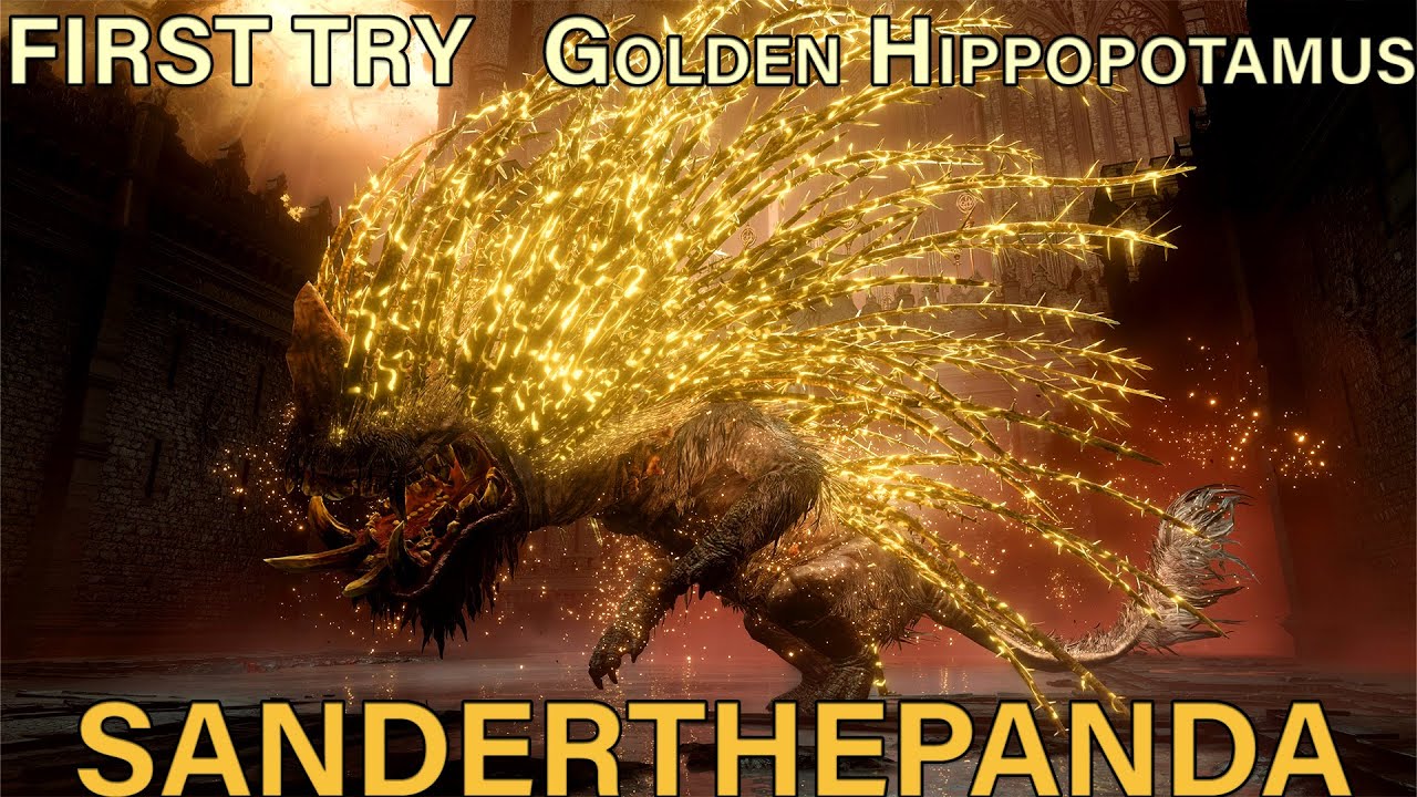 Elden Ring DLC: First Try Golden Hippopotamus 🎉👀 | SanderThePanda