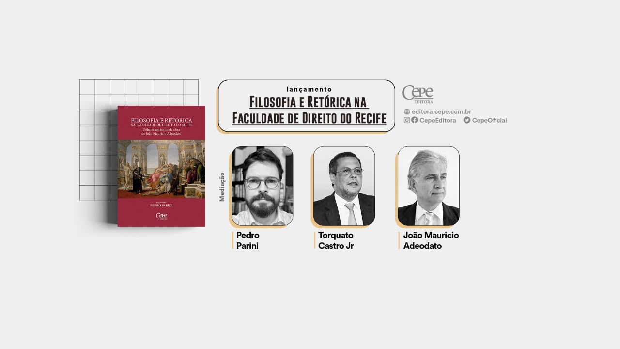 Lançamento ➧ Filosofia e Retórica na Faculdade de Direito do Recife