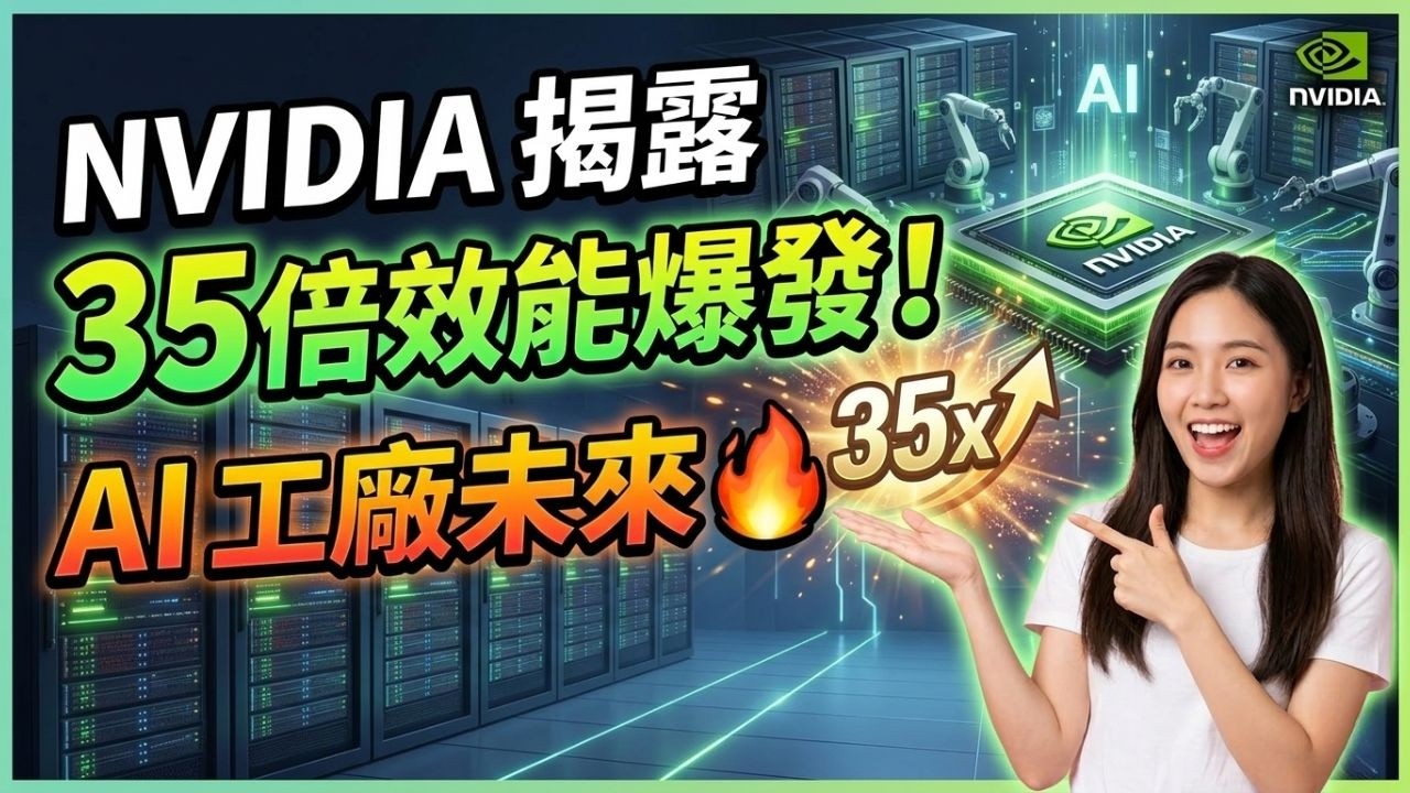35倍效能爆發！Nvidia揭露AI工廠未來🔥