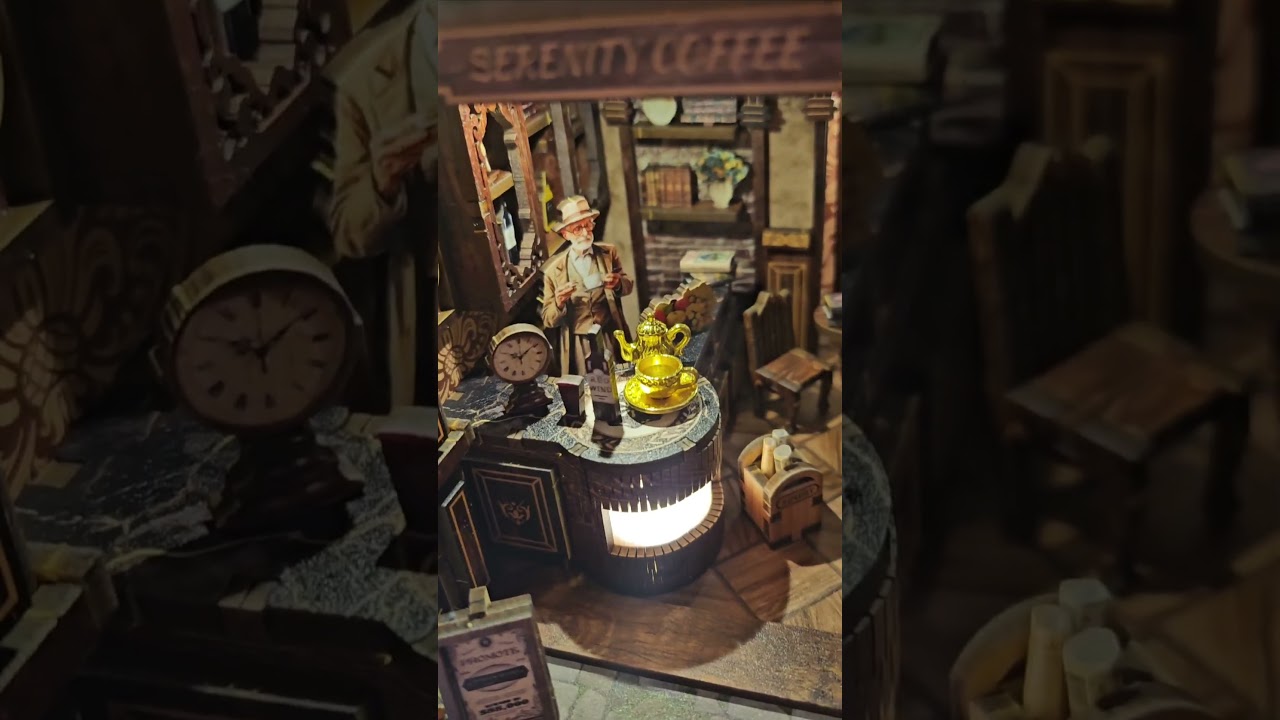 Serenity Coffee House book nook kit