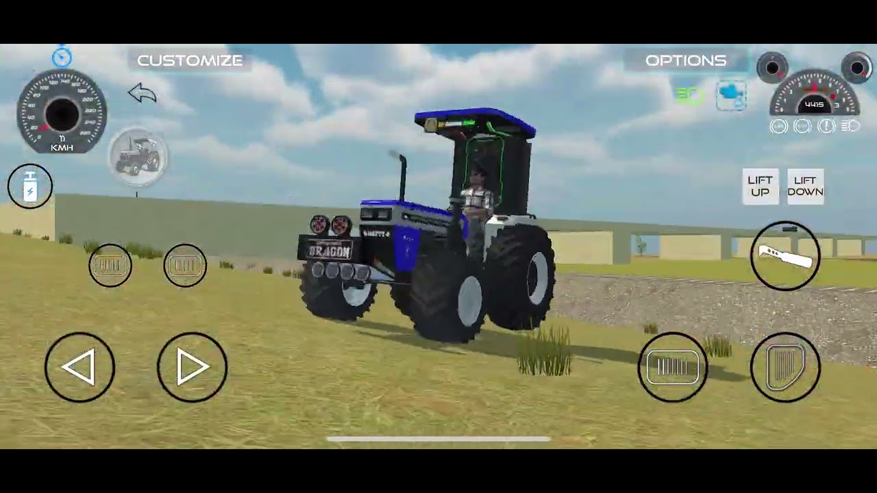 Tractor show in Indian vehicle simulator 3D game #youtube#gaming 