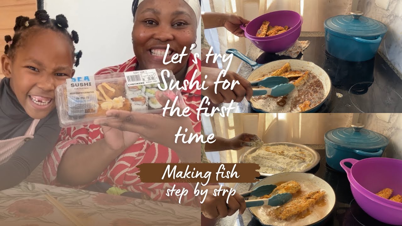 LETS MAKE FISH STEP BY STEP!!||LETS TRY SUSHI FOR THE FIRST TIME!!!…😅🫣🥰