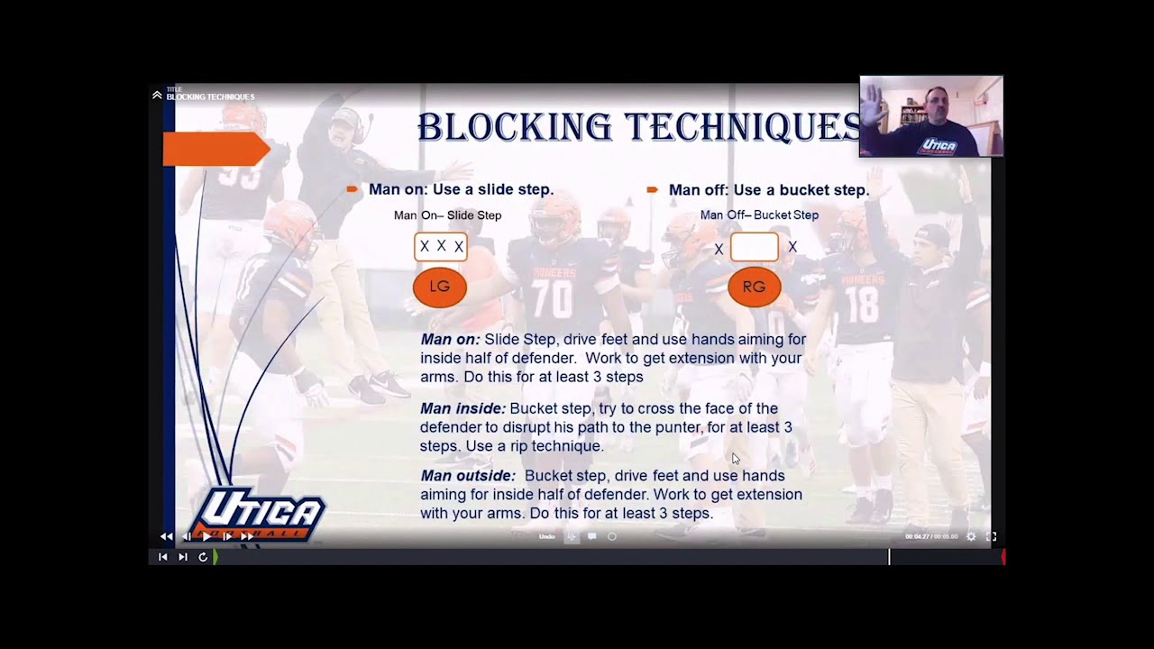 Utica College Shield Punt - Blaise Faggiano - Utica College