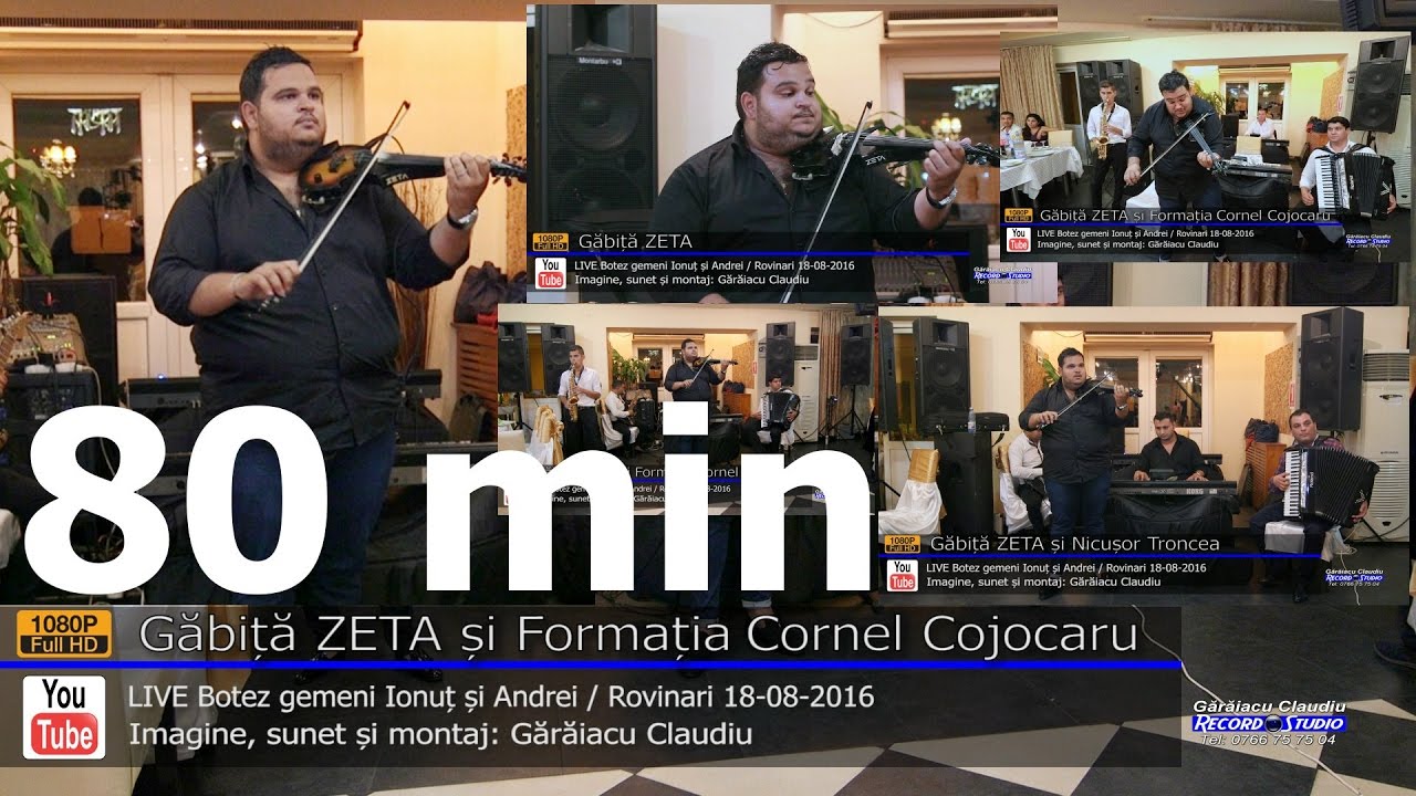 Gabita ZETA si Nicu Troncea SUPER COLAJ VIDEO INSTRUMENTAL | 80min Botez Ionut si Andrei