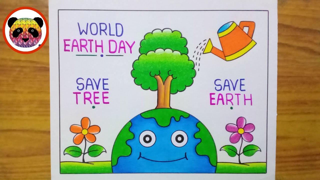 Earth Day Drawing / World Earth Day Poster Drawing / Save Earth Drawing / Save Earth Poster Drawing