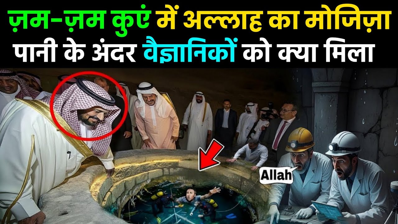 ज़म-ज़म कुए में हुआ अल्लाह का बड़ा मोजिज़ा 😱 जिसे देखकर वैज्ञानिक भी हैरान रह गए