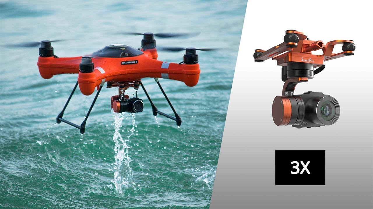 SplashDrone 3-Axis Gimbal 4K Camera Footage