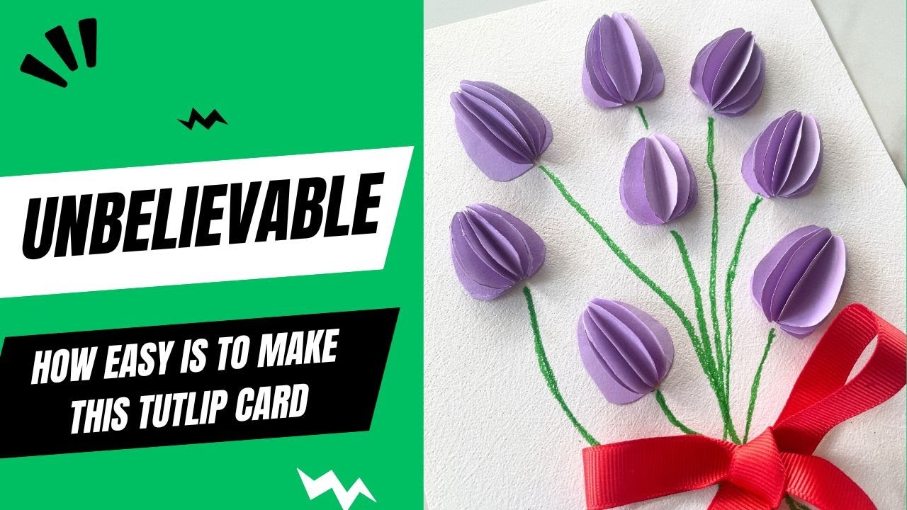 You Won’t Believe How Easy This Paper Tulip Card Is – Perfect for Any Occasion!