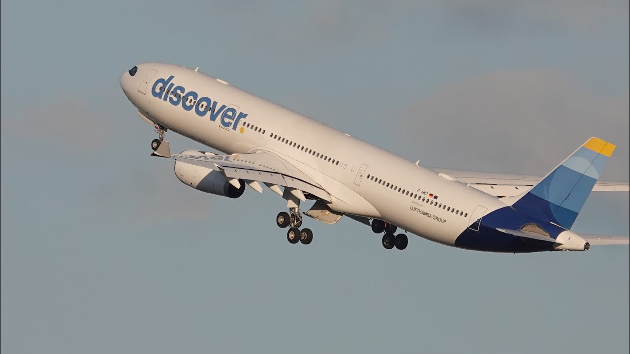 Go-Around in letzter Sekunde: Discover A330 (D-AIKO) Spektakuläres Durchstarten | Frankfurt Airport