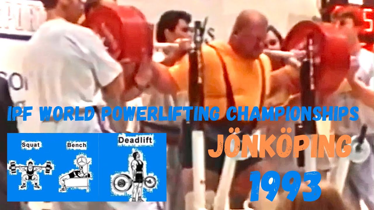 Yngve Gustafsson VM styrkelyft IPF +125 kg J&ouml;nk&ouml;ping 1993