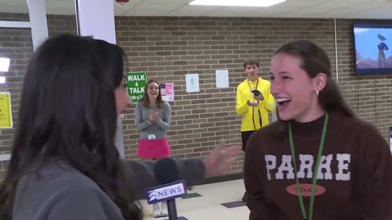 Surprise! KPRC 2 & American Furniture Warehouse award Stratford HS senior with college scholarship