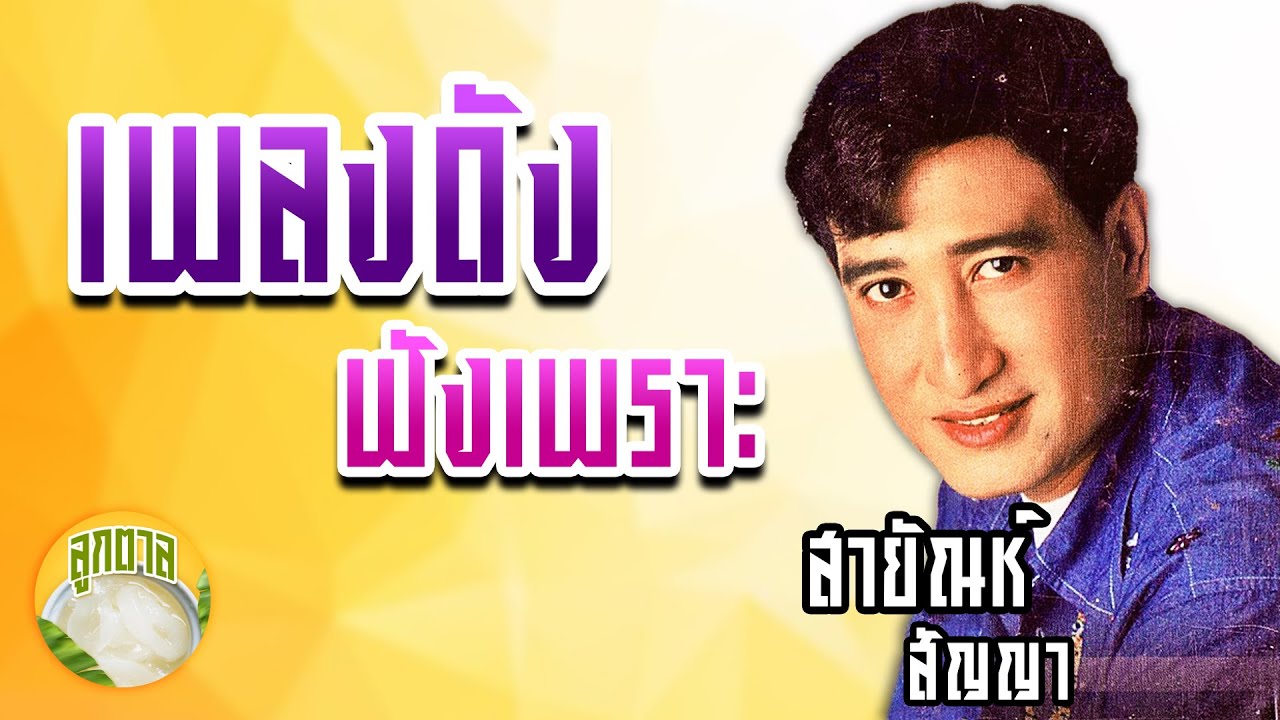 เพลงดังฟังเพราะ l สายัณห์ สัญญา