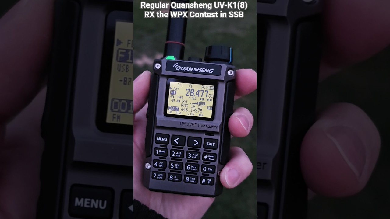 Standardowy Quansheng UV-K1(8) otrzymuje nagrodę WPX Contest na paśmie 10M w SSB bez chipa Si4732...