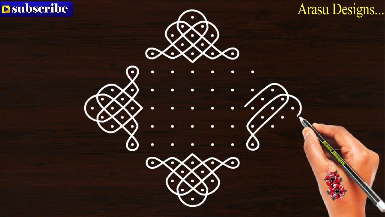 wonderful create muggulu Beautiful kolam|11 dot neli, melikala muggulu