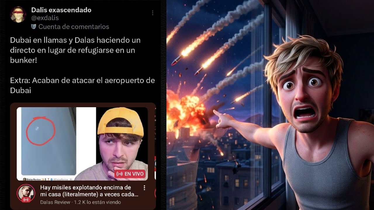 NADIE le CREE a DALAS que ESTE AHORA MISMO en DUBAI y lo CRITICAN x HACER DIRECTO en PLENO B0MB4RDEO