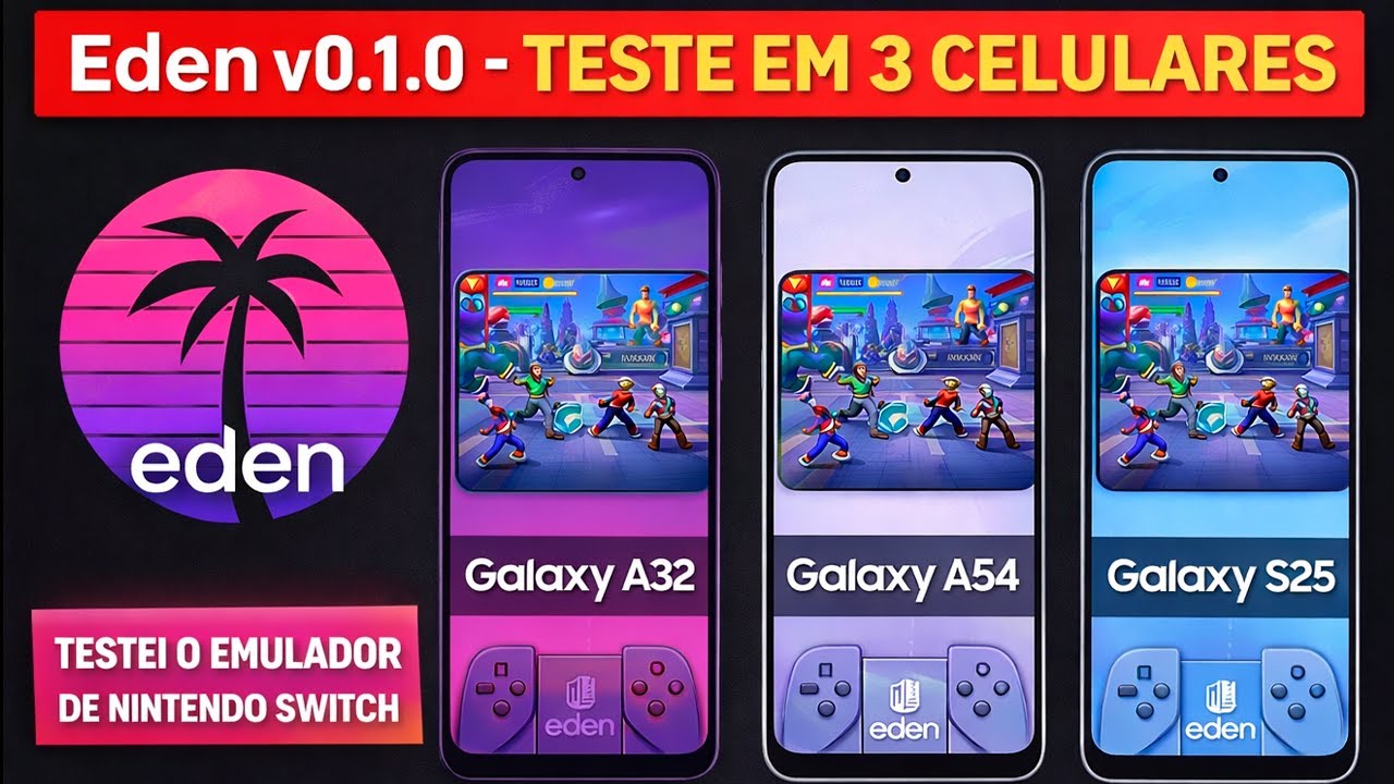 LANÇAMENTO! Eden 0.1.0 | TESTE em 3 celulares | Exynos x Mediatek x Snapdragon