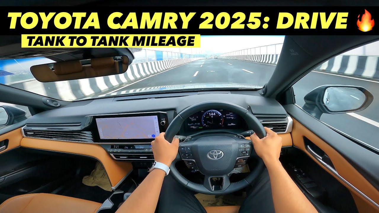 Toyota Camry Hybrid 2025 Mileage Test + Drive Review: Comfort ,Performance & Real Mileage ?