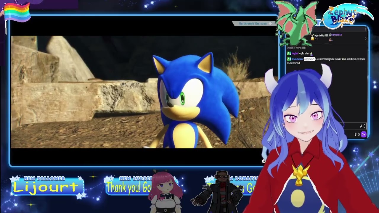 Time to break through it all in Sonic Frontiers! !fish !kofi