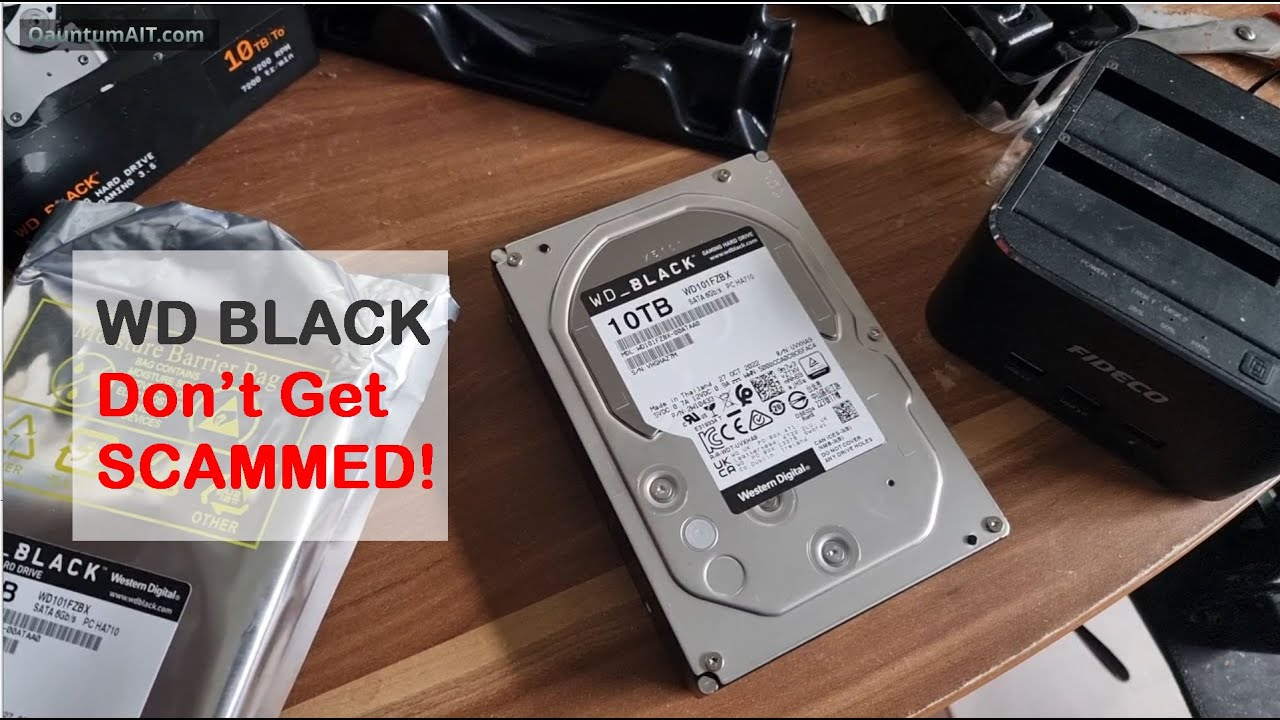 Amazon SCAM Drives - How to Check Your Hard Drive Bought is Genuine - WD 10tb Black Review