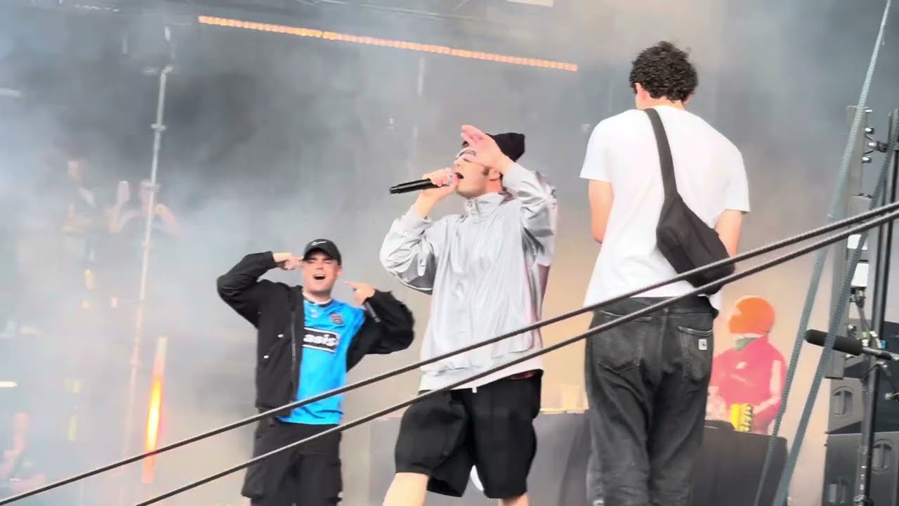 KNEECAP with Grian Chatten - Better Way To Live (part) - Finsbury Park, London - 5th July 2025