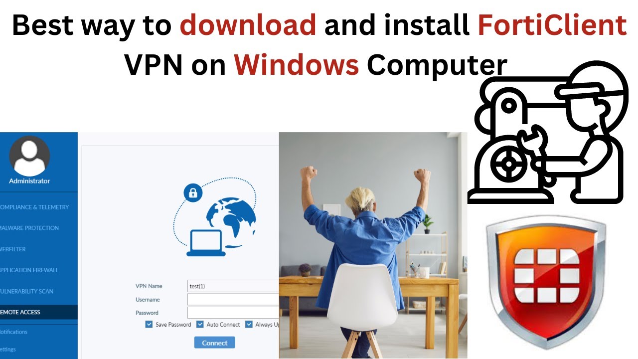 Лучший способ загрузить и установить FortiClient VPN на компьютер с Windows | Загрузите и установ...