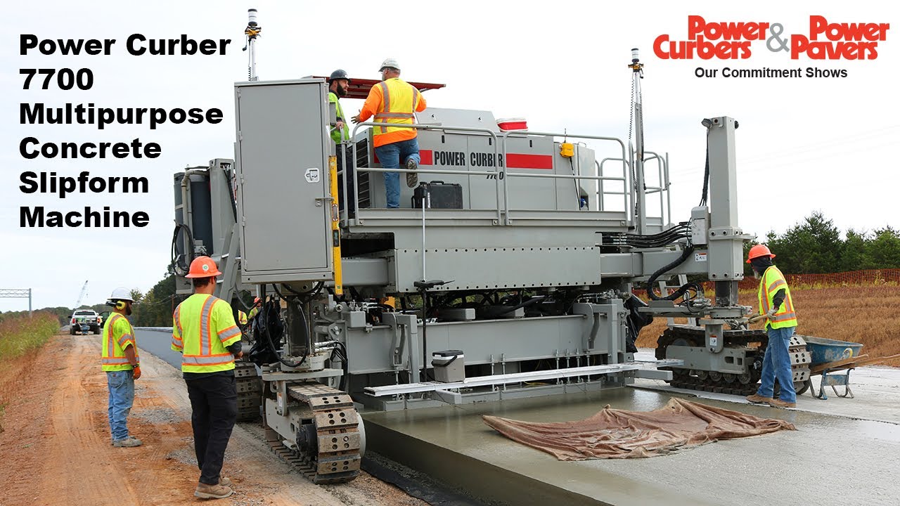 Overview - Power Curber 7700 Multipurpose Concrete Slipform Machine