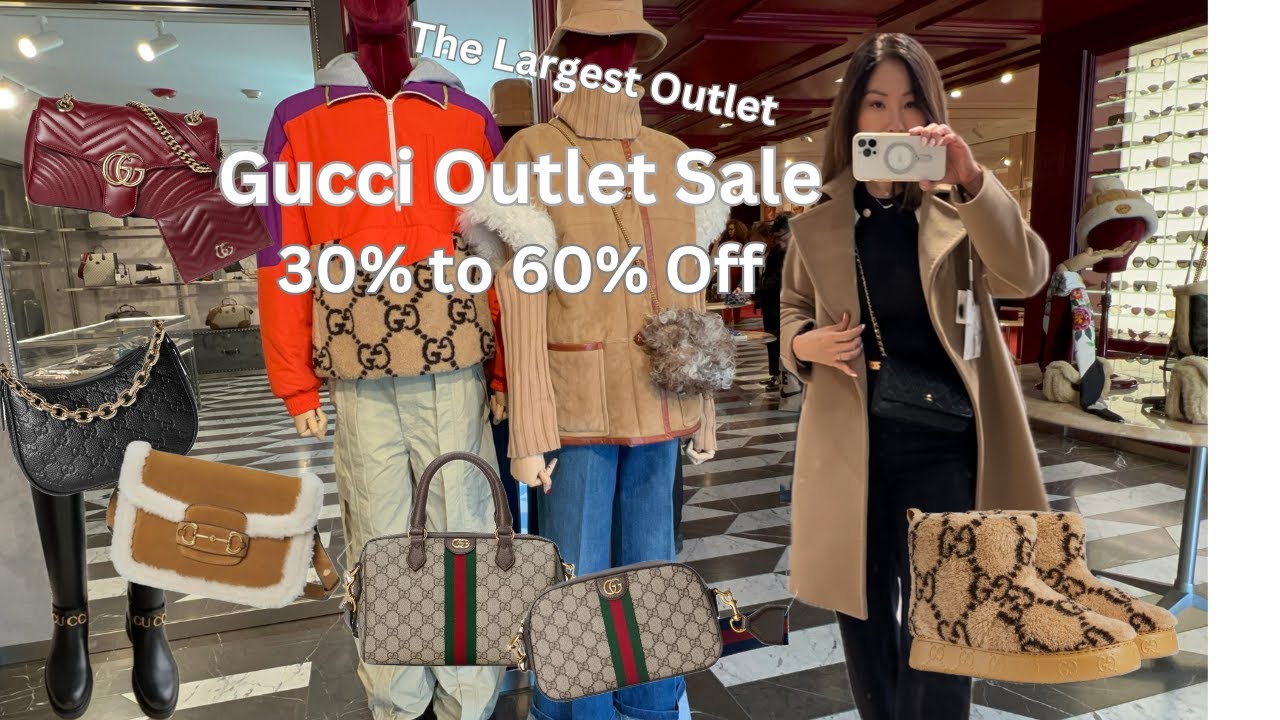 Gucci Outlet Huge Discount Sale 30% to 60% OFF at Woodbury Common Premium Outlets Shopping Vlog