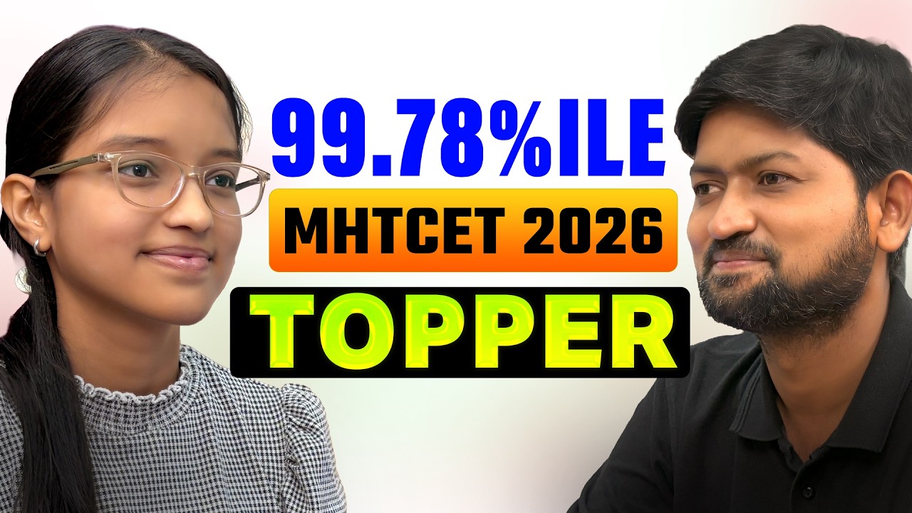 99.78 %ile in MHTCET 2026 Topper | Nidhee GanitAnk Topper |Topper Talk 2026 Ep 01 #mhtcet2026
